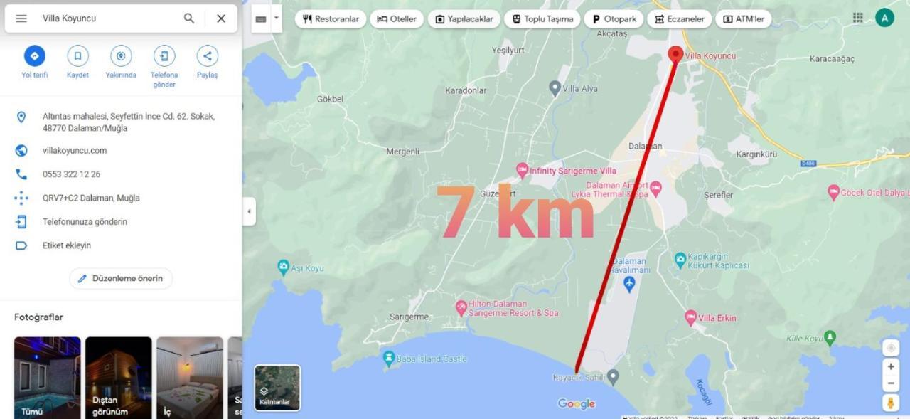 Villa Koyuncu Dalaman Εξωτερικό φωτογραφία